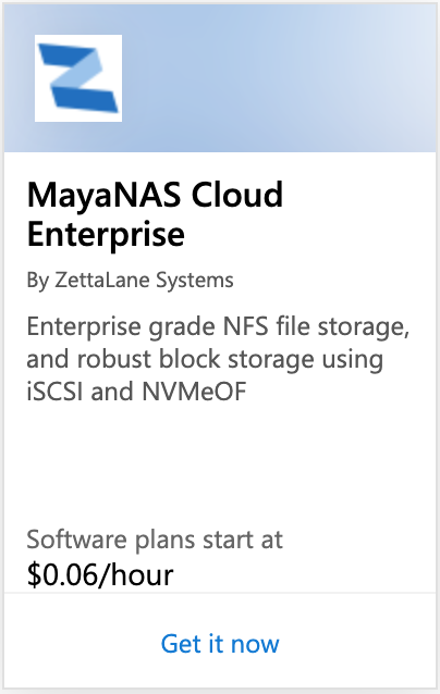 MayaNAS Cloud Enterprise